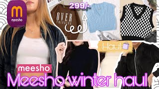 Meesho winter haul Trendy winter collection from meesho 🥶❄️ [upl. by Gorton]