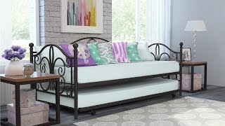 DHP Bombay Metal Twin Size Daybed amp Twin Size Trundle [upl. by Inad696]