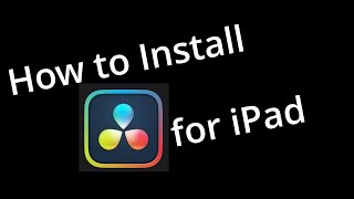 How to Install DaVinci Resolve on iPad Free Version  iOS 17 Tutorial [upl. by Dinin]