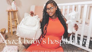 PACK BABY’S HOSPITALDIAPER BAG  39 Weeks Pregnant [upl. by Adnamor]