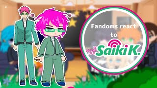 Fandoms react to Saiki k 38 The Disastrous Life Of Saiki K [upl. by Ssepmet]