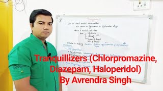 Tranquillizers Chlorpromazine Haloperidol Diazepam by Avrendra singh [upl. by Duong]