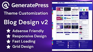 Generatepress Theme Customization 2024 100 Free For All [upl. by Orms743]