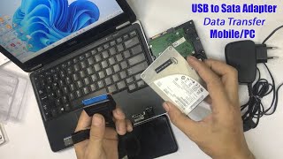 USB 30USB C OTG to 25quot 35quot SATA III Hard Drive Adapter  SATA to USB30 Converter for SSD [upl. by Odrautse52]