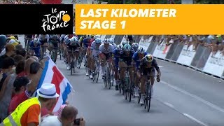 Last kilometer  Stage 1  Tour de France 2018 [upl. by Goldi]