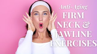 ANTIAGING FACE LIFTING EXERCISES For Jowls amp Laugh Lines Nasolabial Fold  Firm Neck amp Jawline [upl. by Abigael]