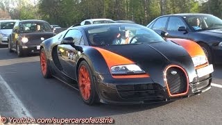 Bugatti Veyron Vitesse WRC  Driving in Vienna [upl. by Horbal]