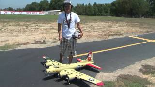 B17 BOMBER RC Flying Fortress SNEAK PEEK in HD [upl. by Yrogreg]