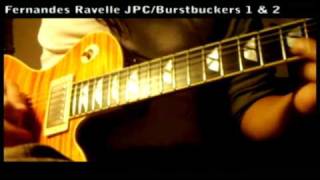 Fernandes Ravelle JPC vs Gibson Les Paul 5754 VOS [upl. by Ahsikcin]