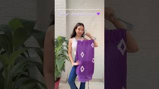 Predraped Saree✨💜 amazon saree sareelove amazonfashion shorts festivewear navratri [upl. by Artus]