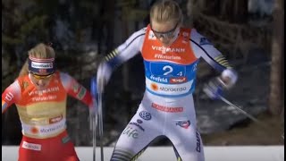 4x5 km stafett kvinner siste etappe VM Seefeld [upl. by Irual173]