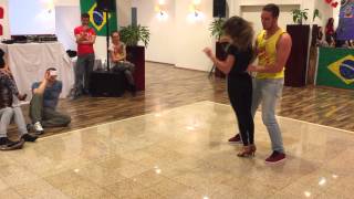 Bruno Galhardo amp Eglantine Oliveira  Zouk Demo 3  Austria Zouk Congress 2015 Vienna [upl. by Tamsky]