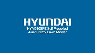 Hyundai HYM510SPE Self Propelled Electric Start Petrol Lawn Mower Unboxing amp Assembly [upl. by Keyes]