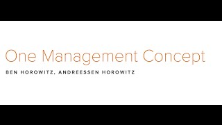 Lecture 15  How to Manage Ben Horowitz [upl. by Eaj]