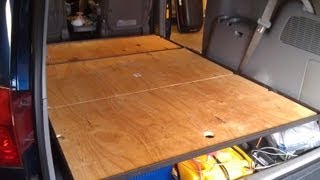 Van Build Part 6  Platform Bed Build Part 3  Blackout curtain  Bike rack test  Battery hold down [upl. by Esorrebma]