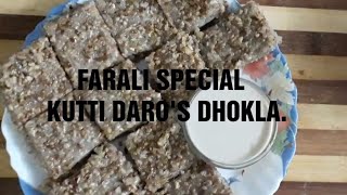 KUTTI DARO DHOKLA  FARALI SPECIAL [upl. by Annauqal]