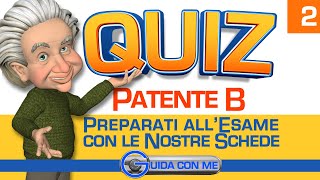 Quiz patente B scheda esame 2 letta e ragionata con il giusto metodo per passare lesame di teoria [upl. by Atsirak]