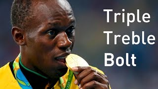 Rio 2016 Usain Bolt achieves Olympic triple treble [upl. by Nitsid]