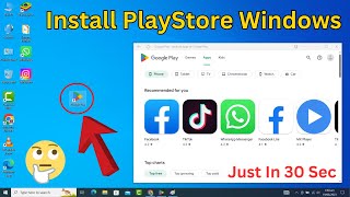 How To Download And Install Google PlayStore Apps On Windows PC Or Laptop 2024 Easiest Way [upl. by Adnotal]