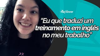 Essa é a realidade dela hoje falando inglês  Tacieli Oliveira em Inglês do Nower [upl. by Aekerly]