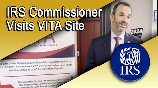 IRS Commissioner Visits VITA site [upl. by Parrie994]