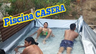 Piscina hecha en casa facil y rapido gente de guate [upl. by Pascia]