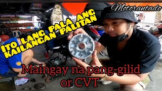 MAINGAY NA PANGGILID OR CVT  Ito lang pala ang kailangan palitan  HONDA SCOOPY [upl. by Derwon]