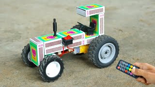 🚜 Tractor Kaise Banate Hain  How To Make A Tractor At Home  Machis Ki Gadi Banane Ka Tarika [upl. by Omlesna]