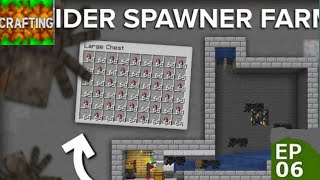 crafting and survival series ep 6 spider spawner Xp farm [upl. by Beasley420]