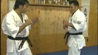 Kyokushin karate instructional by Hajime Kazumi [upl. by Atikim]