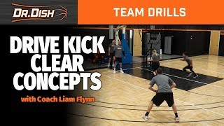 Team Drills Drive Kick Clear Concepts Part 1 3 on 2 Drills with Coach Liam Flynn [upl. by Hgielanna624]