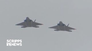 In support of Israel US deploys F22s to Middle East amid rising tensions [upl. by Eiluj]