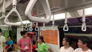 Sentosa Express Hitachi Smalltype Monorail Red Trainset  Beach to VivoCity Full ride [upl. by Massiw]