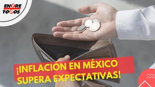 ¡Inflación en México Supera Expectativas [upl. by Adnahc]