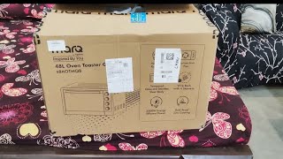 MARQ OTG OVEN 48 LTR UNBOXING AND REVIEW  BIG BILLION DAY SALE FLIPKART AMAZONYouTube [upl. by Singleton]