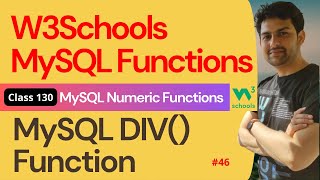 SQL Functions  MySQL Numeric Functions  MySQL DIV Function 46  130 W3Schools SQL Functions [upl. by Romney17]