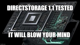 DirectStorage 11 with GPU Decompression Bandwidth far exceeding that of your storage device [upl. by Adeehsar]