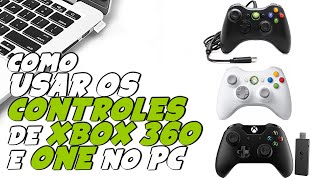 Como usar CONTROLE DE XBOX COM ou SEM FIO no COMPUTADOR PC [upl. by Ahsoik371]