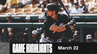 HIGHLIGHTS White Sox Offense Drives in 8 Runs vs Oakland 32224 [upl. by Cobbie]