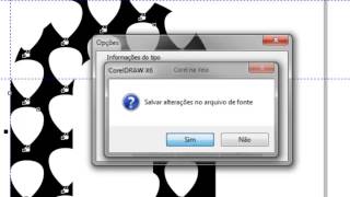 Como Criar Fontes True Type no CorelDraw x6  Parte 02 [upl. by Nikolia]