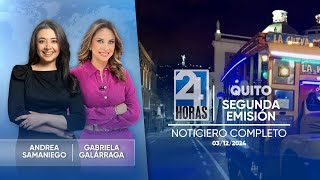 Noticiero de Quito Segunda Emisión 031224 [upl. by Jorgenson]