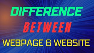 Difference between Webpage and Website [upl. by Ellita934]