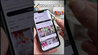 ✨DIY screen touch pen🖊️diy diycrafts cutecrafts papercraft crafts craft cute thingstodo￼￼ [upl. by Siuqcram]