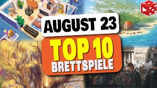 Meine TOP 10 Brettspiele im August [upl. by Nonad]