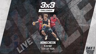 RELIVE  FIBA 3x3 Hongcheon Challenger 2024  Qualifier for Chengdu Masters  Day 1  Group Phase [upl. by Einnalem]