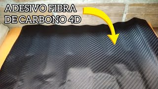 ADESIVO FIBRA DE CARBONO 4DCOMPRADO NA SHOPEE unboxing shopeebrasil motos [upl. by Ailegra807]