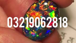 Black Opal price in Pakistan galaxy black Opal stone Australian opal price in Pakistan [upl. by Patterman]