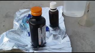 EXPLOSIVE CHEMISTRY Sodium Hydroxide and Aluminium [upl. by Elleirol]