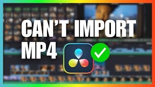 DaVinci Resolve Not Importing MP4 Files How To Fix [upl. by Cosetta927]