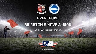 Brentford vs Brighton and Hove Albion  FA Cup Third Round  January 3rd 2014 3pm at Griffin Park [upl. by Enelad]